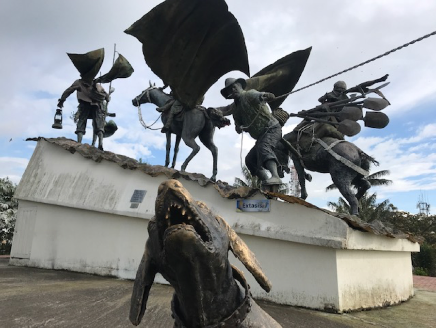 "Agony and Ecstasy" bronze sculpture