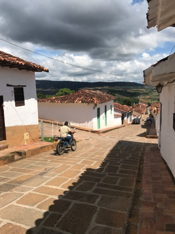 Barichara steep streets