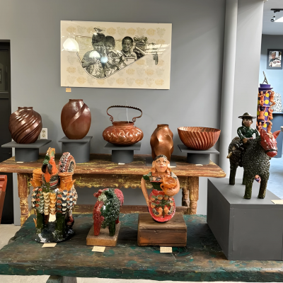 Clay & Copper Hammered Area